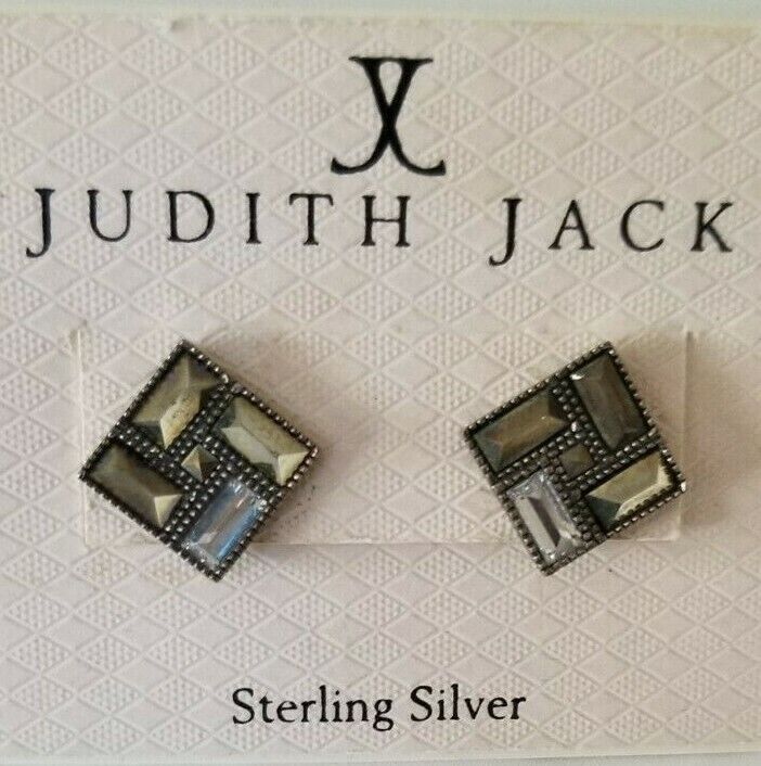 Judith Jack Marcasite Sterling Silver Earrings