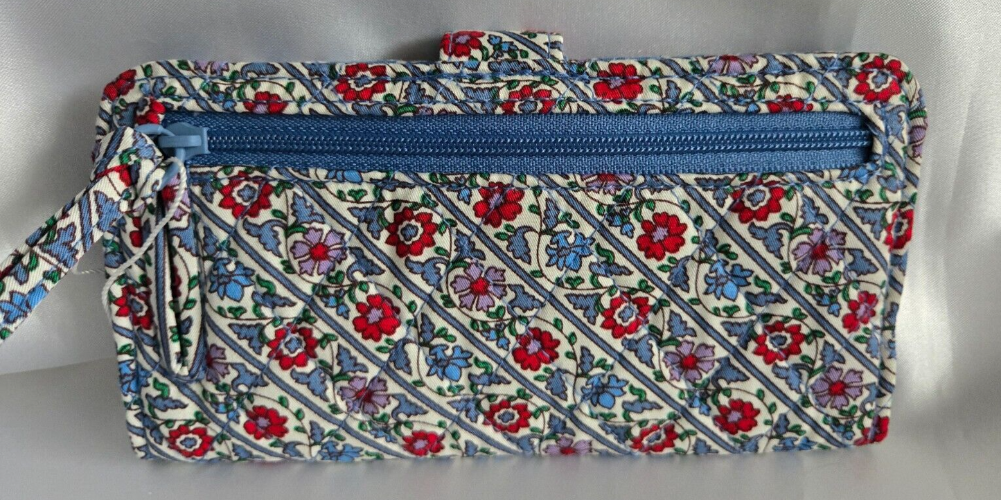 Vera Bradley Tab Wallet, Bias Mini Vines Ribbons
