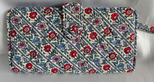 Vera Bradley Tab Wallet, Bias Mini Vines Ribbons