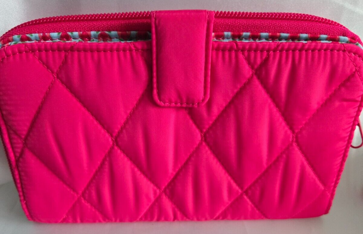 Vera Bradley Essential Tab Wallet, Peacock Pink