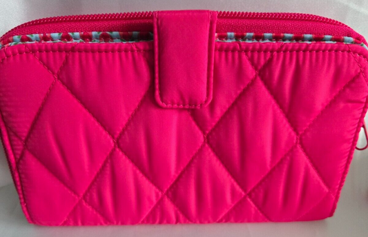 Vera Bradley Essential Tab Wallet, Peacock Pink