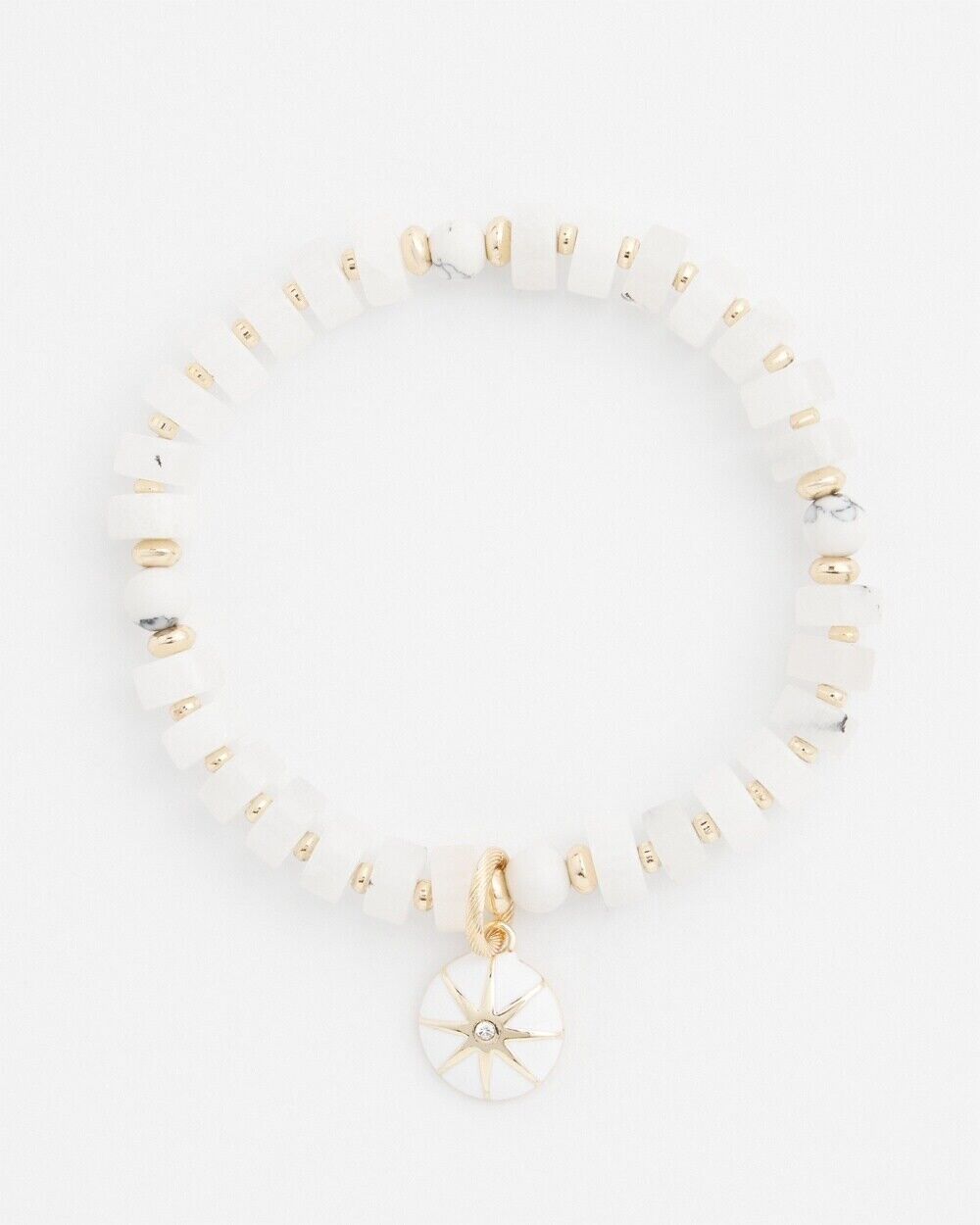 CHICO'S AGATE DROP OFF STRETCH BRACELET