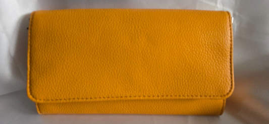 Vera Bradley Faux Leather Wallet Crossbody, Sunflower