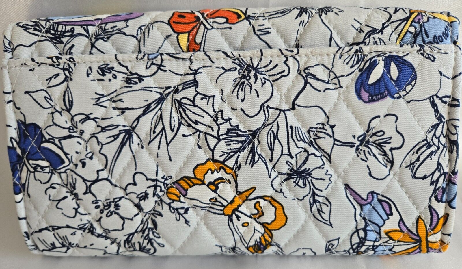 Vera Bradley Wildwood Wallet Crossbody, Wing + bloom in Cotton Gabardine