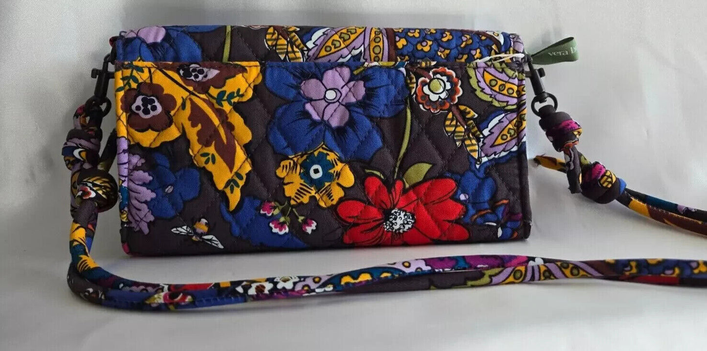 Vera Bradley Wildwood Wallet Crossbody, Colorful Bouquet