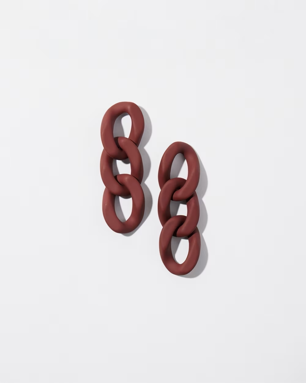 CHICO'S PAPRIKA DROP LINK EARRINGS