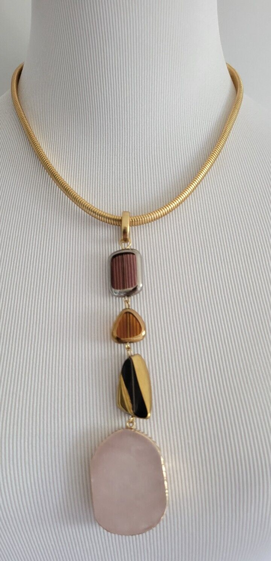 CHICO'S TIERED PENDANT NECKLACE