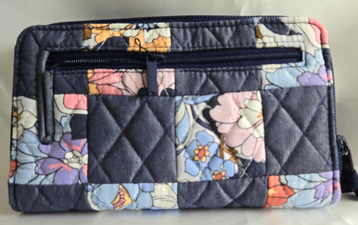 Vera Bradley RFID Turnlock Zip Wallet, Aloha Blooms Patchwork