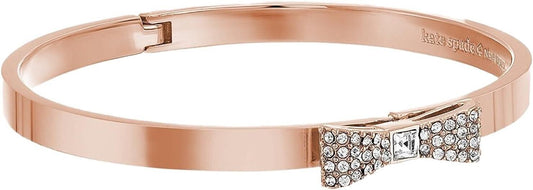 Kate Spade Set Bow Bangle Bracelet (Rose Gold Tone)