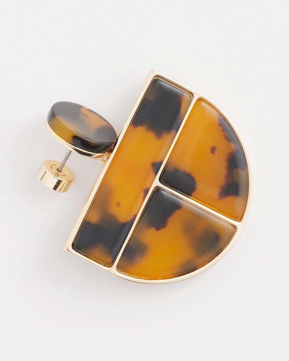 CHICO'S FAUX TORTOISE DROP EARRINGS