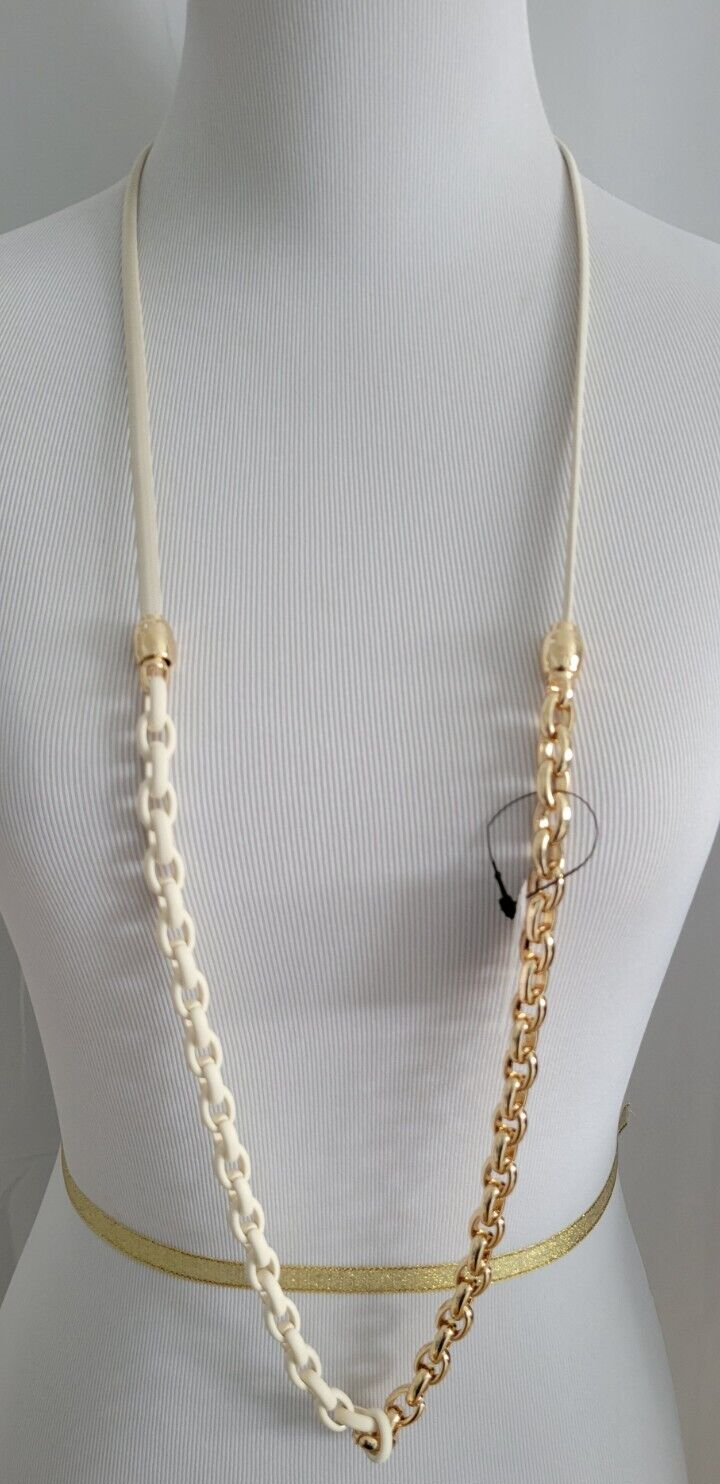 CHICO'S MAGNETICMIX WHITE MULTISTRAND NECKLACE