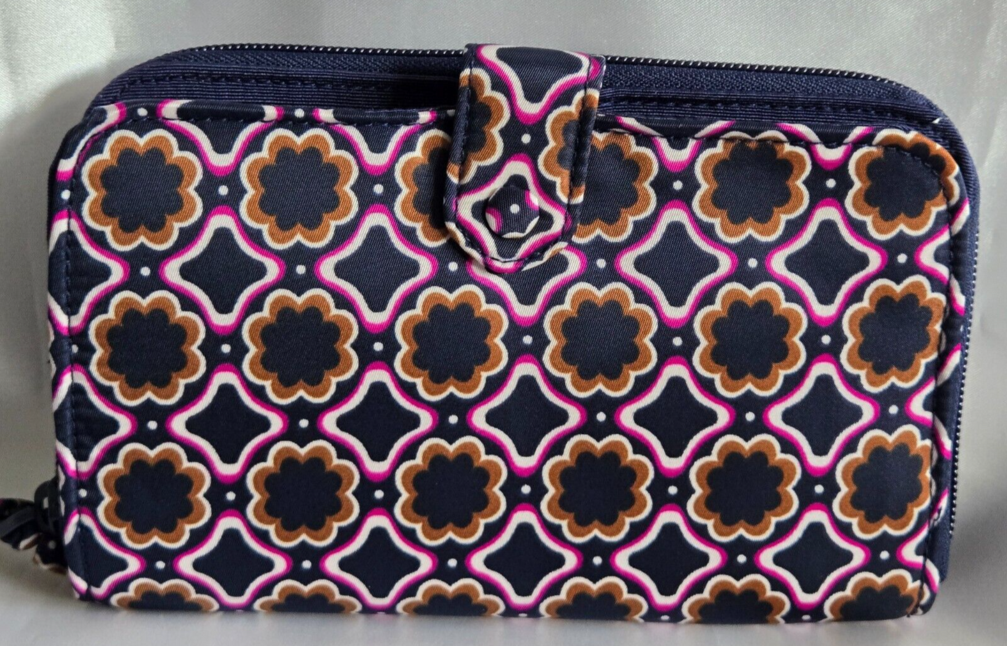 Vera Bradley Large Tab Wallet, Lattice Florets in Nylon Twill