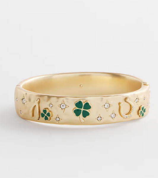 CHICO'S FOUR LEAF CLOVER BANGLE
