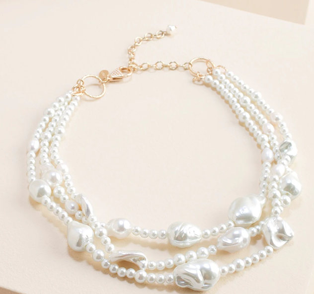 CHICO'S MULTISTRAND BIB NECKLACE