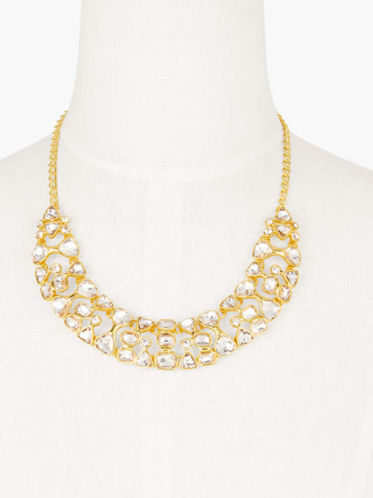 TALBOTS ICE CRYSTAL STATEMENT NECKLACE