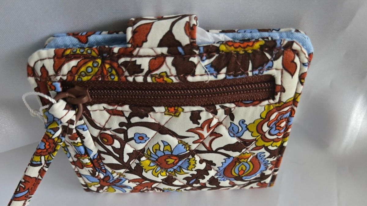 Vera Bradley Small Tab Wallet , Marrakesh Vines Cream