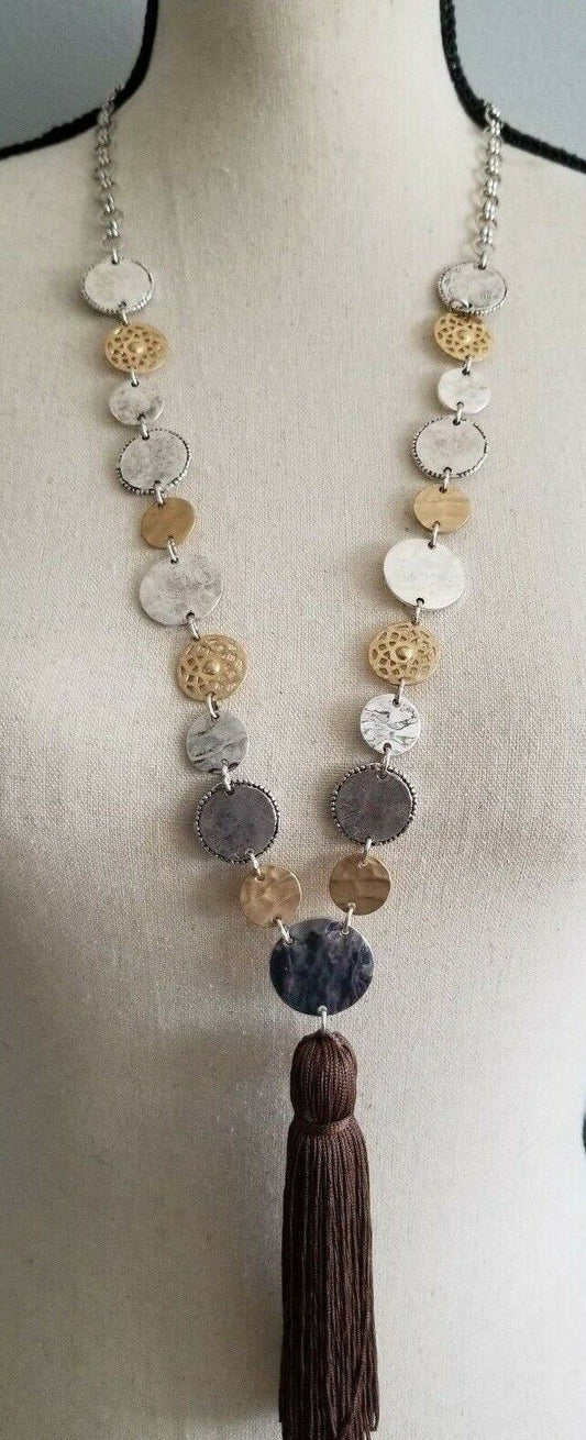 CHICO'S Margaret Tassel Necklace
