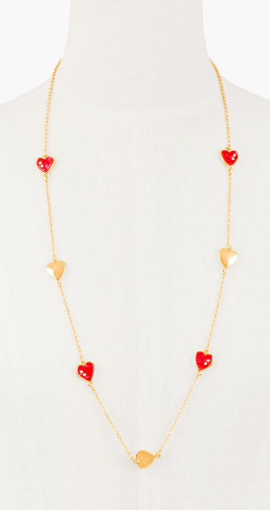 TALBOTS HEART STATION NECKLACE