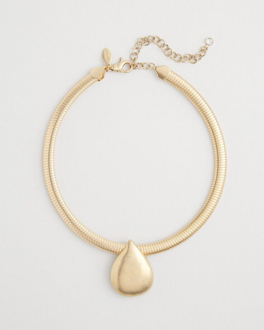 CHICO'S TEARDROP COLLAR NECKLACE