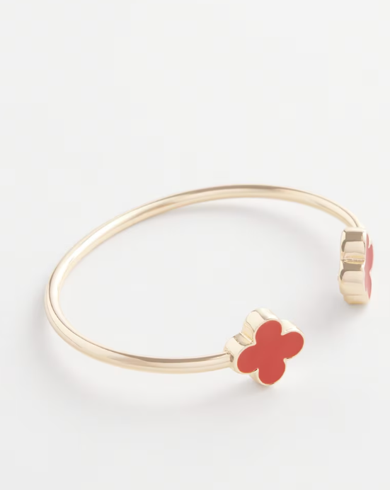 CHICO'S ORANGE FLEX BANGLE BRACELET