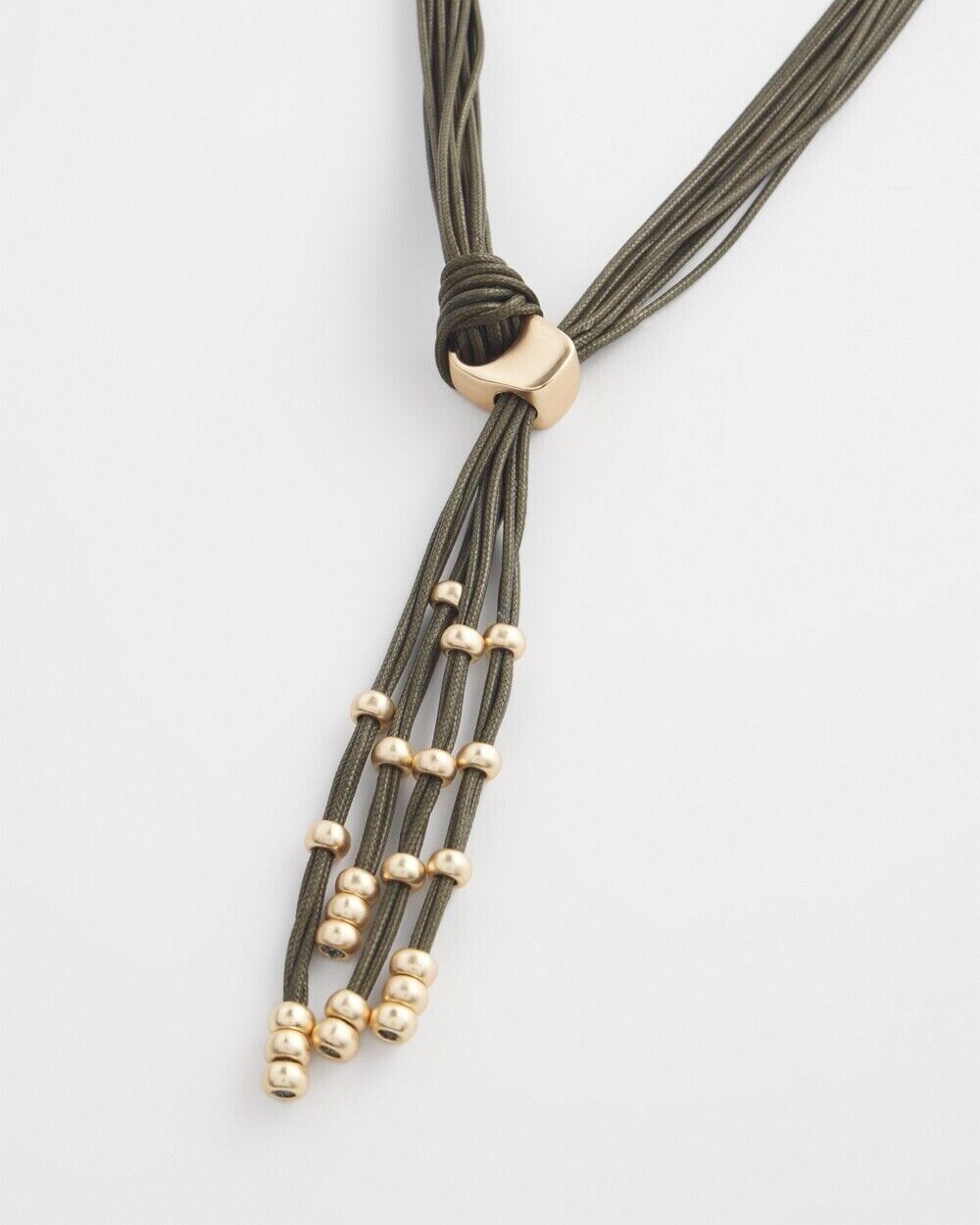 CHICO'S MULTISTRAND TASSEL Y- NECKLACE