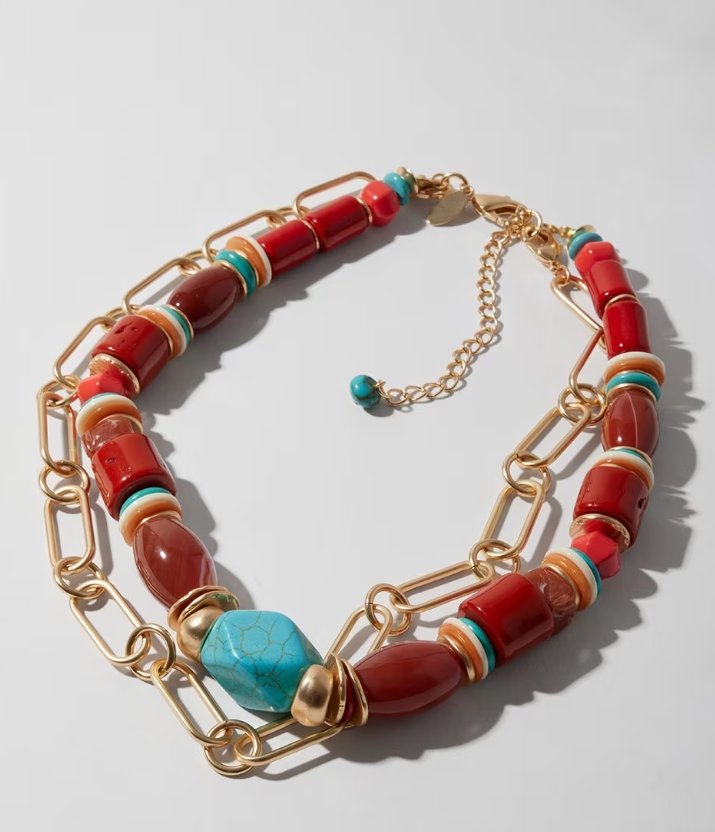 CHICO'S CONVERTIBLE MULTISTRAND NECKLACE