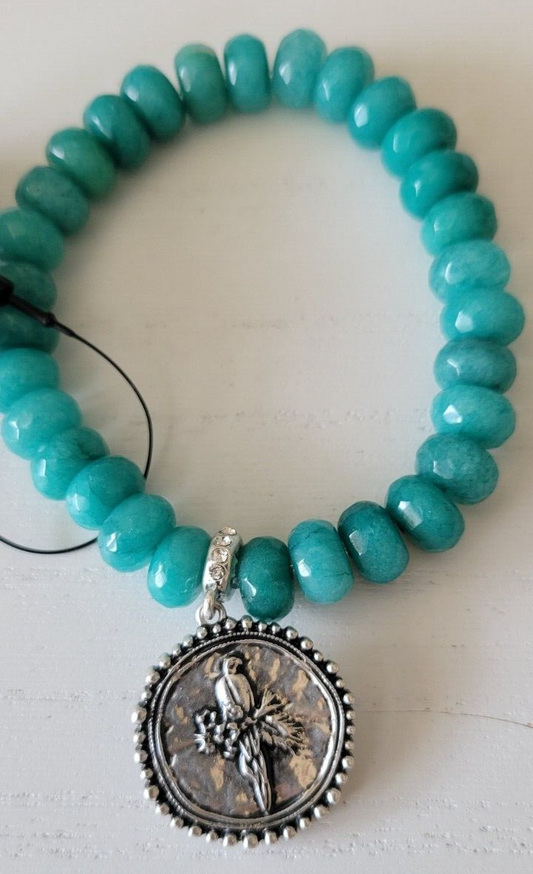 CHICO'S JADE DROP OFF STRETCH BRACELET