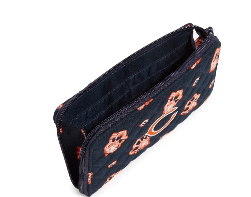 Vera Bradley NFL RFID Front Zip Wristlet