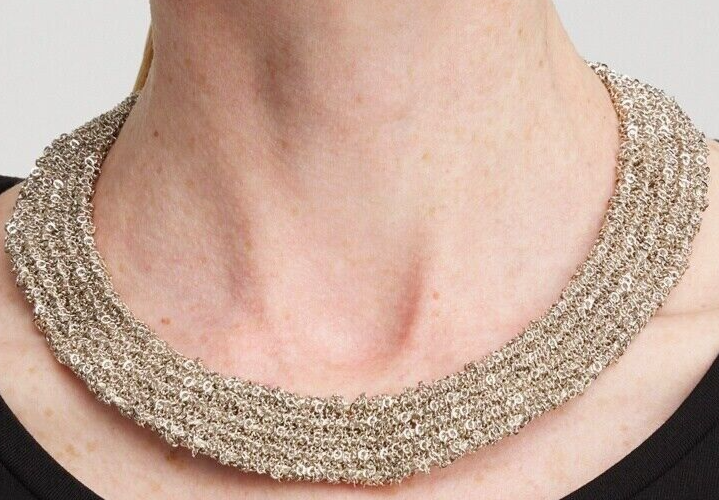 CHICO'S MESH COLLAR NECKLACE