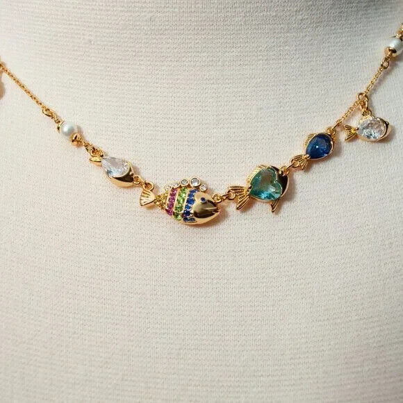Kate Spade What A Catch Scatter Fish Necklace