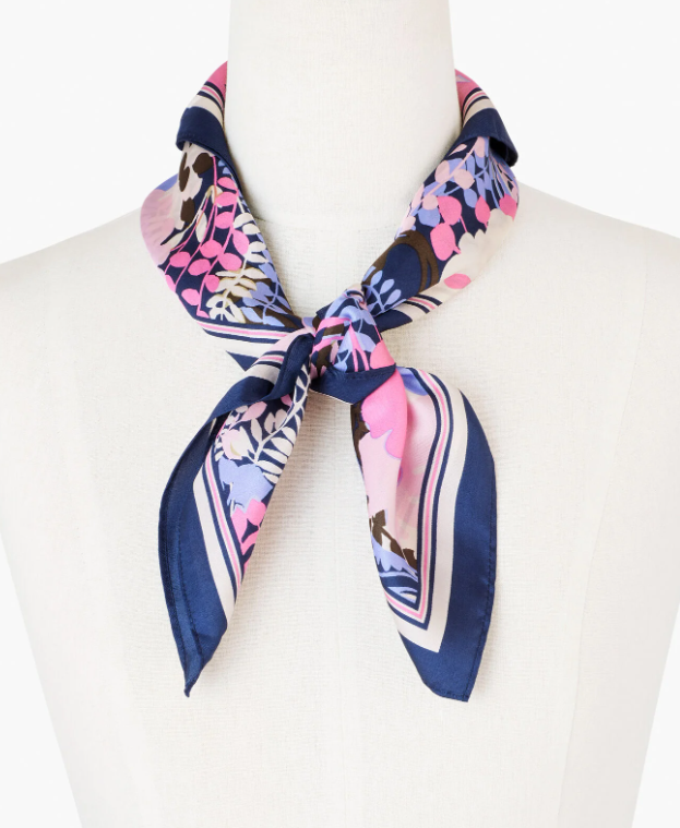 TALBOTS CASCADING BLOOMS NECKERCHIEF
