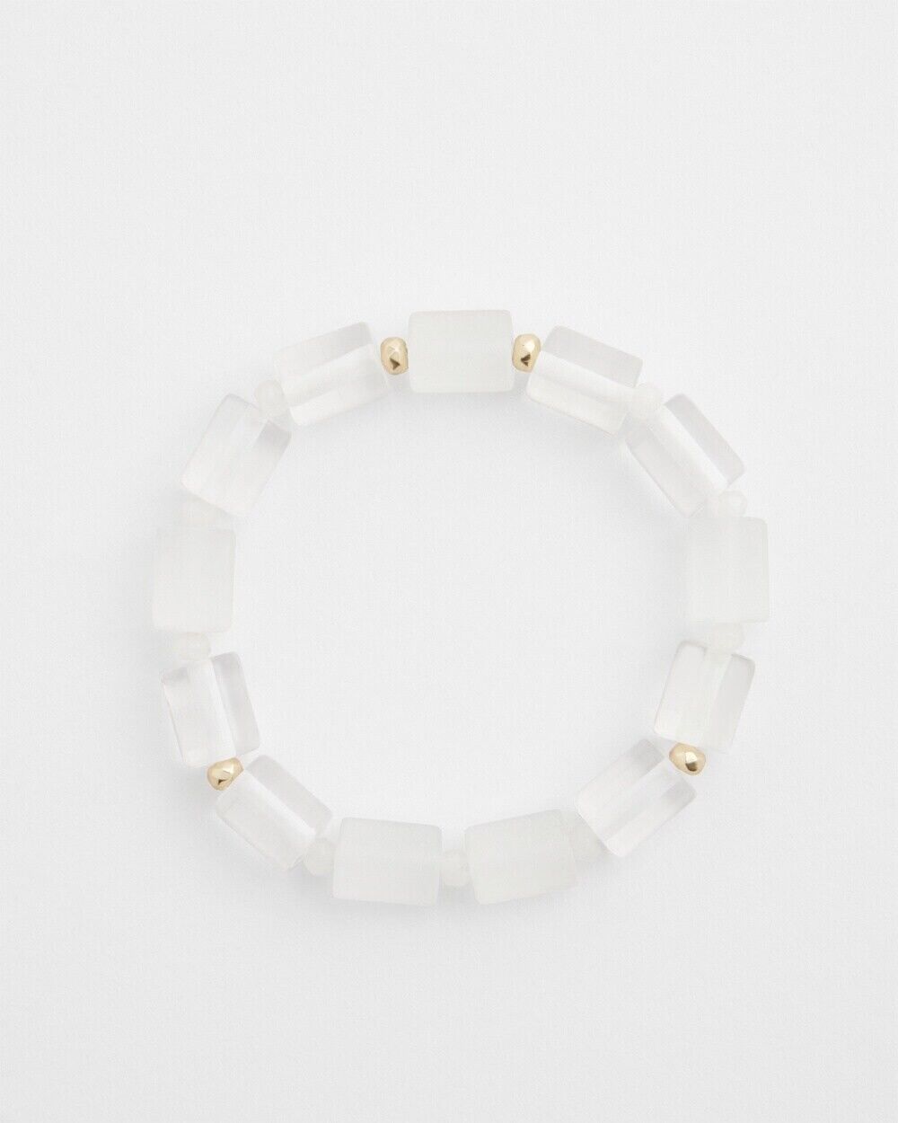 CHICO'S JADE BARREL STRETCH BRACELET