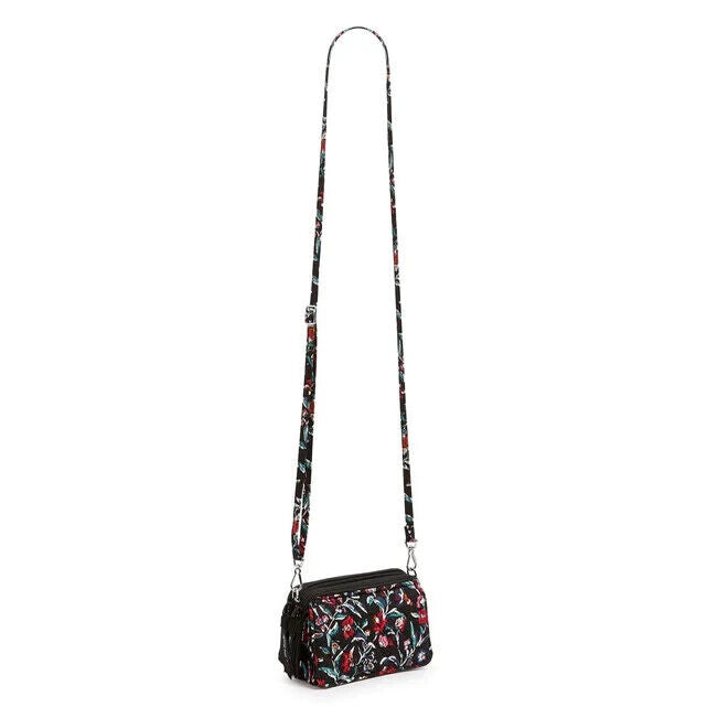 Vera Bradley RFID All In One Crossbody Perennials Noir