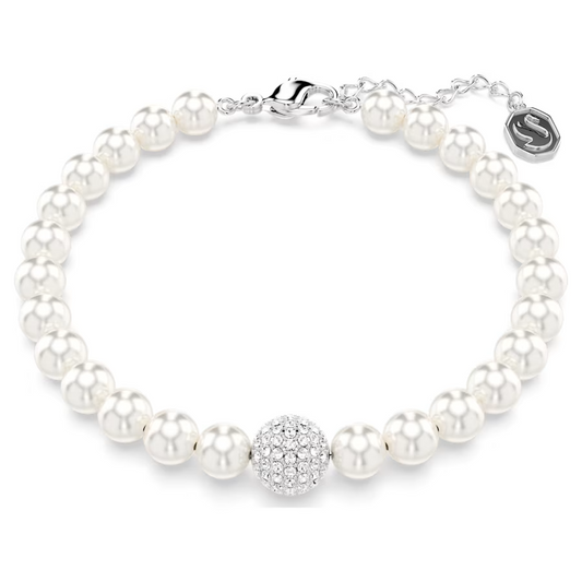 Swarovski Remix Collection strand White, Rhodium plated