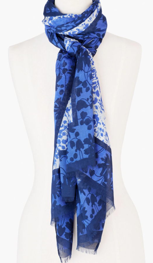 TALBOTS DITSY FLORAL OBLONG SCARF