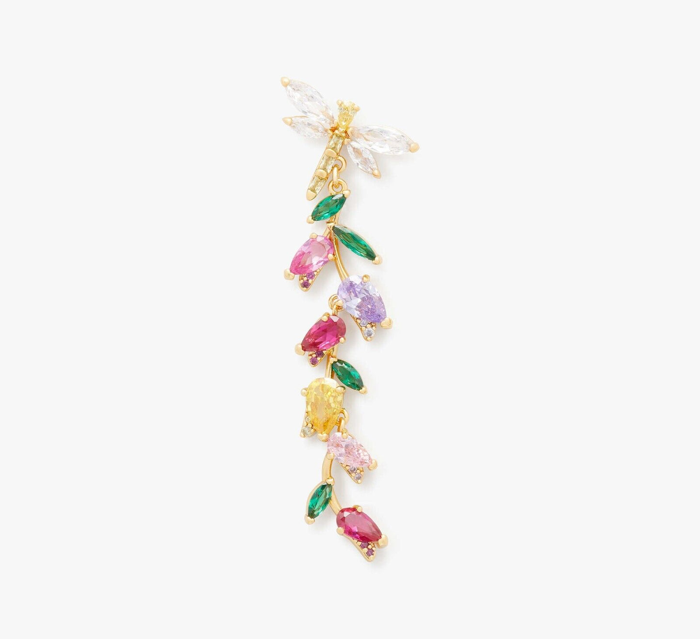 Kate Spade Greenhouse Floral Linear Earrings
