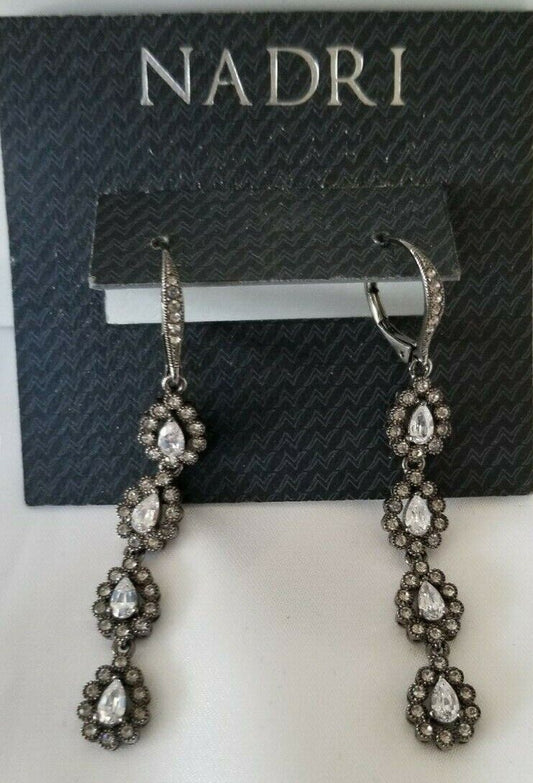 Nardi Pear Linear Dangle Earrings