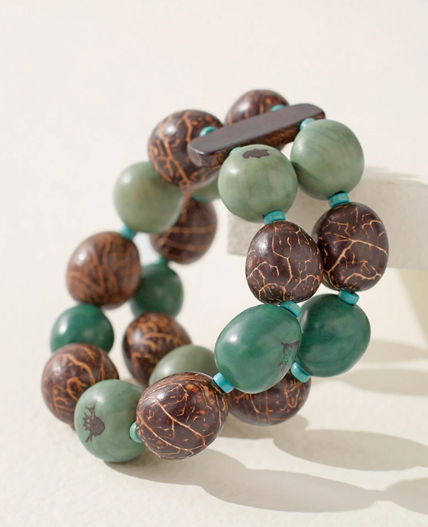 CHICO'S BEADED STRETCH BRACELET