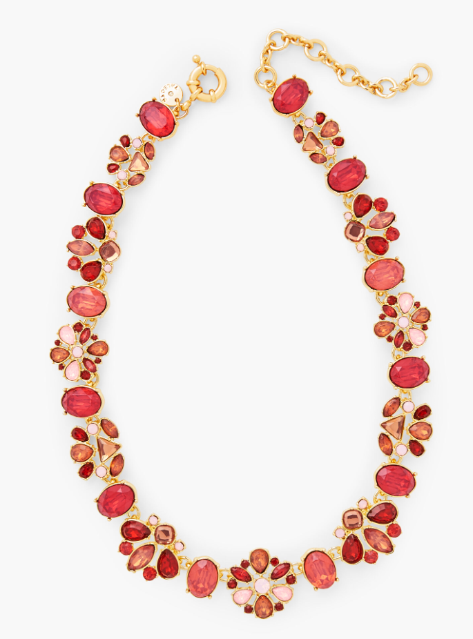 TALBOTS SPICED CORAL STATEMENT NECKLACE