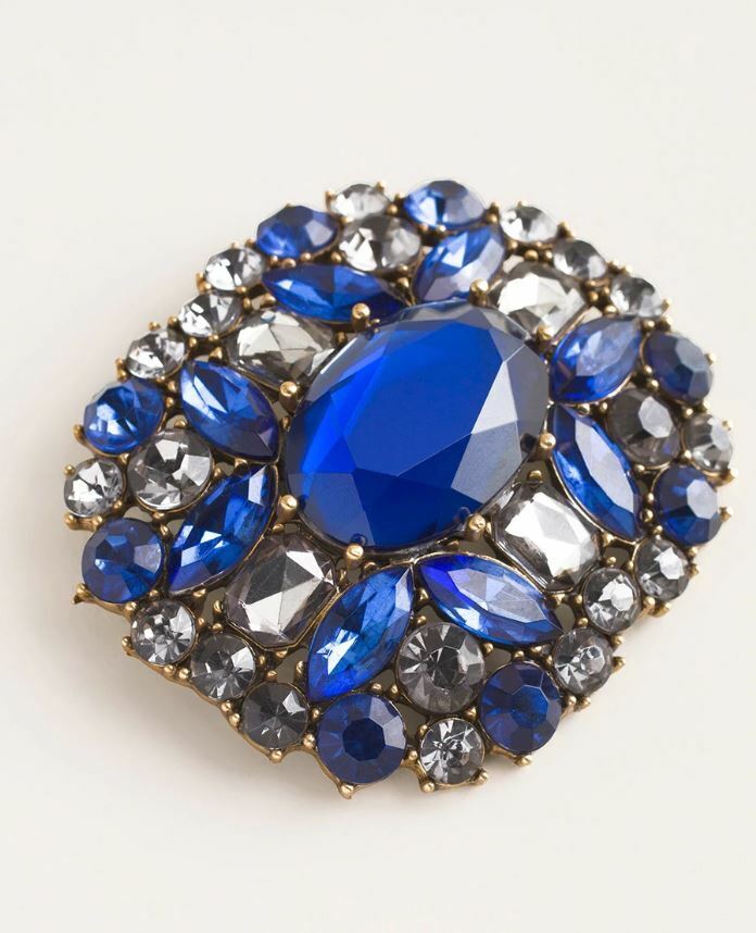 CHICO'S BLUE SIMULATED JEWEL PIN
