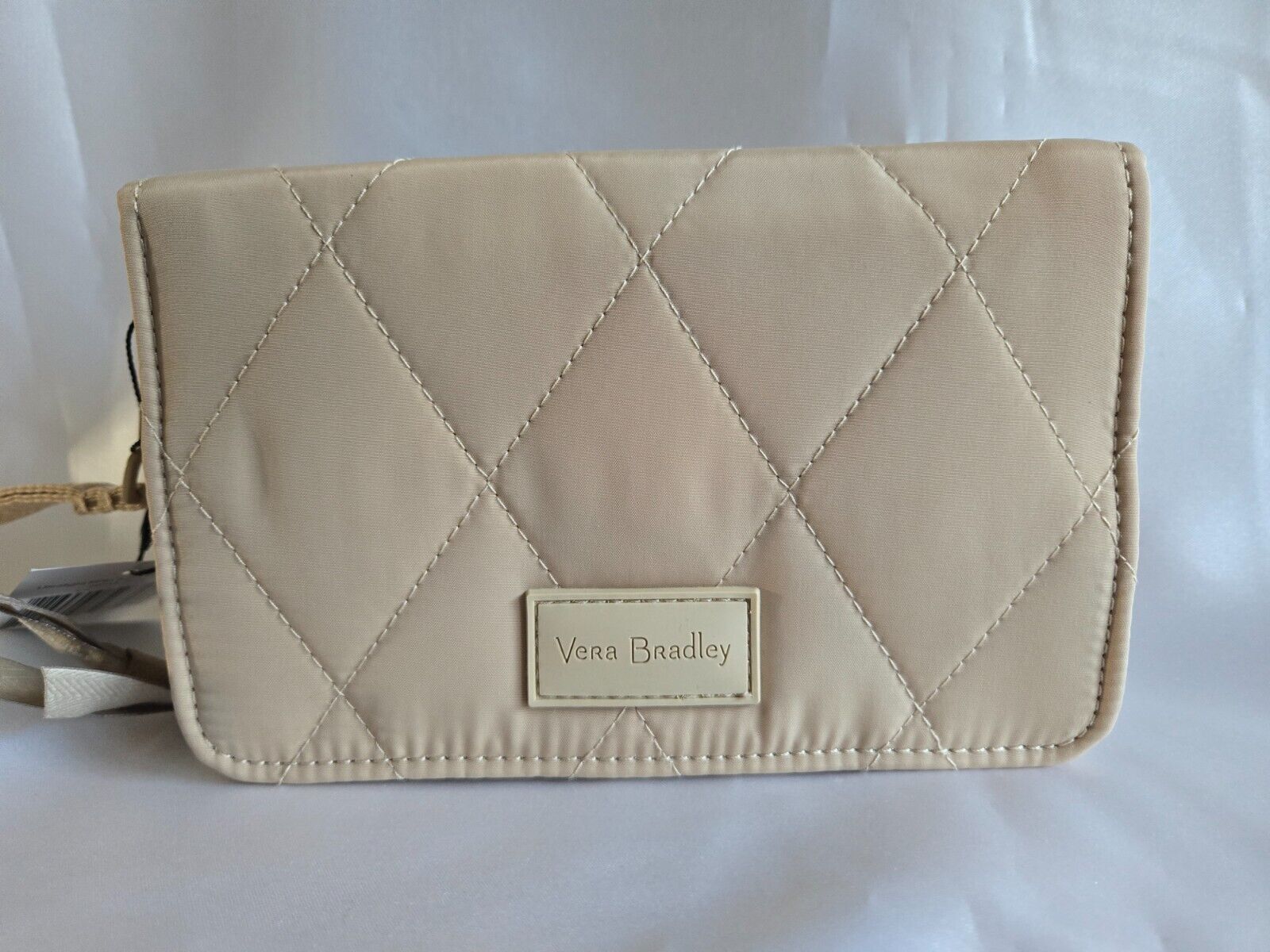 Vera Bradley Ultralight RFID 3-in-1 Crossbody Bag, Caramel Cream
