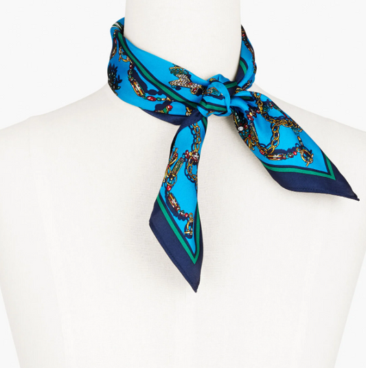 TALBOTS CHARM SILK SQUARE SCARF