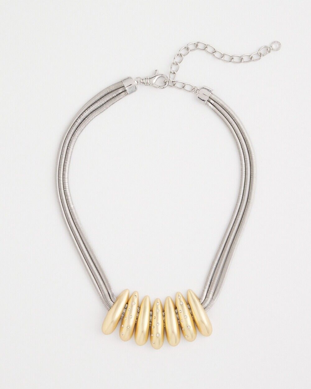 CHICO'S MIXED METAL COLLAR NECKLACE