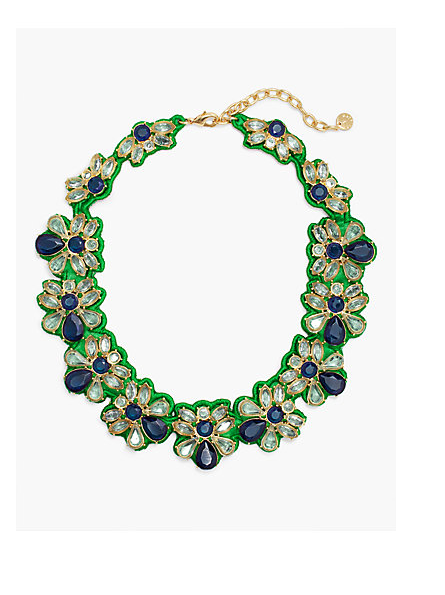 TALBOTS RSVP Fabric-Backed Necklace