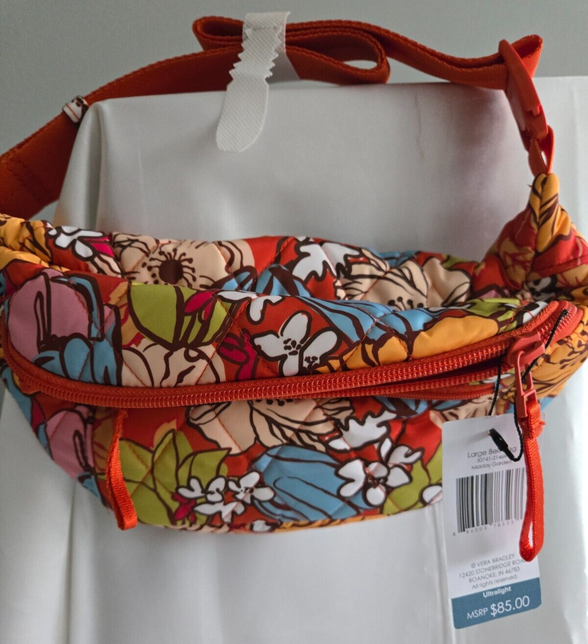 Vera Bradley Ultralight Large Belt Bag, Midday Garden