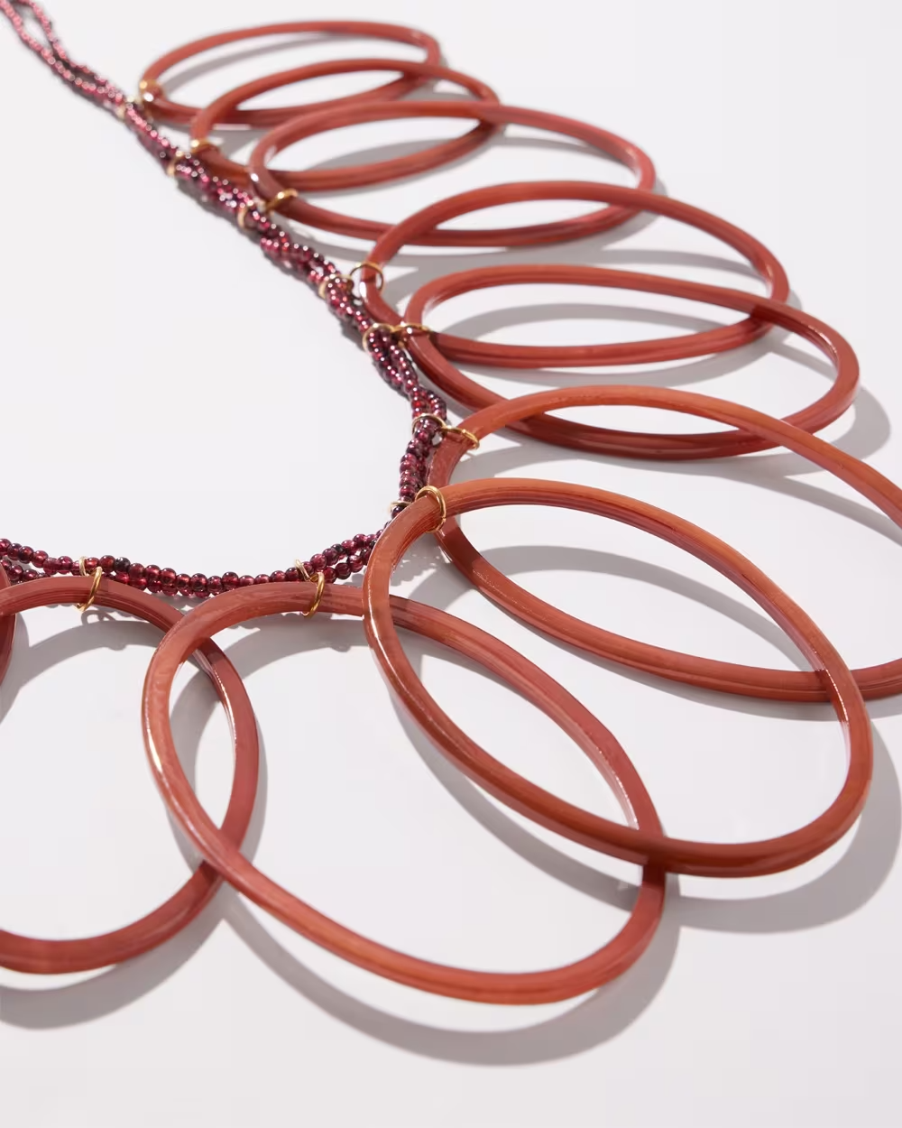 CHICO' S BROWN BIB NECKLACE
