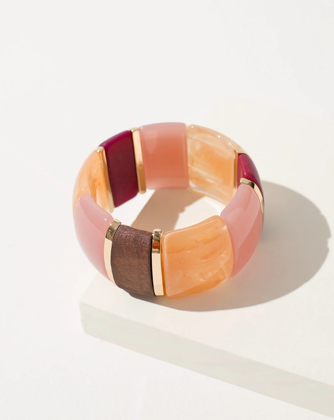CHICO'S BLACK STRETCH CUFF BRACELET