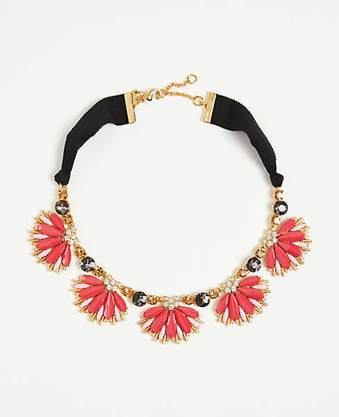 ANN TAYLOR Floral Statement Necklace