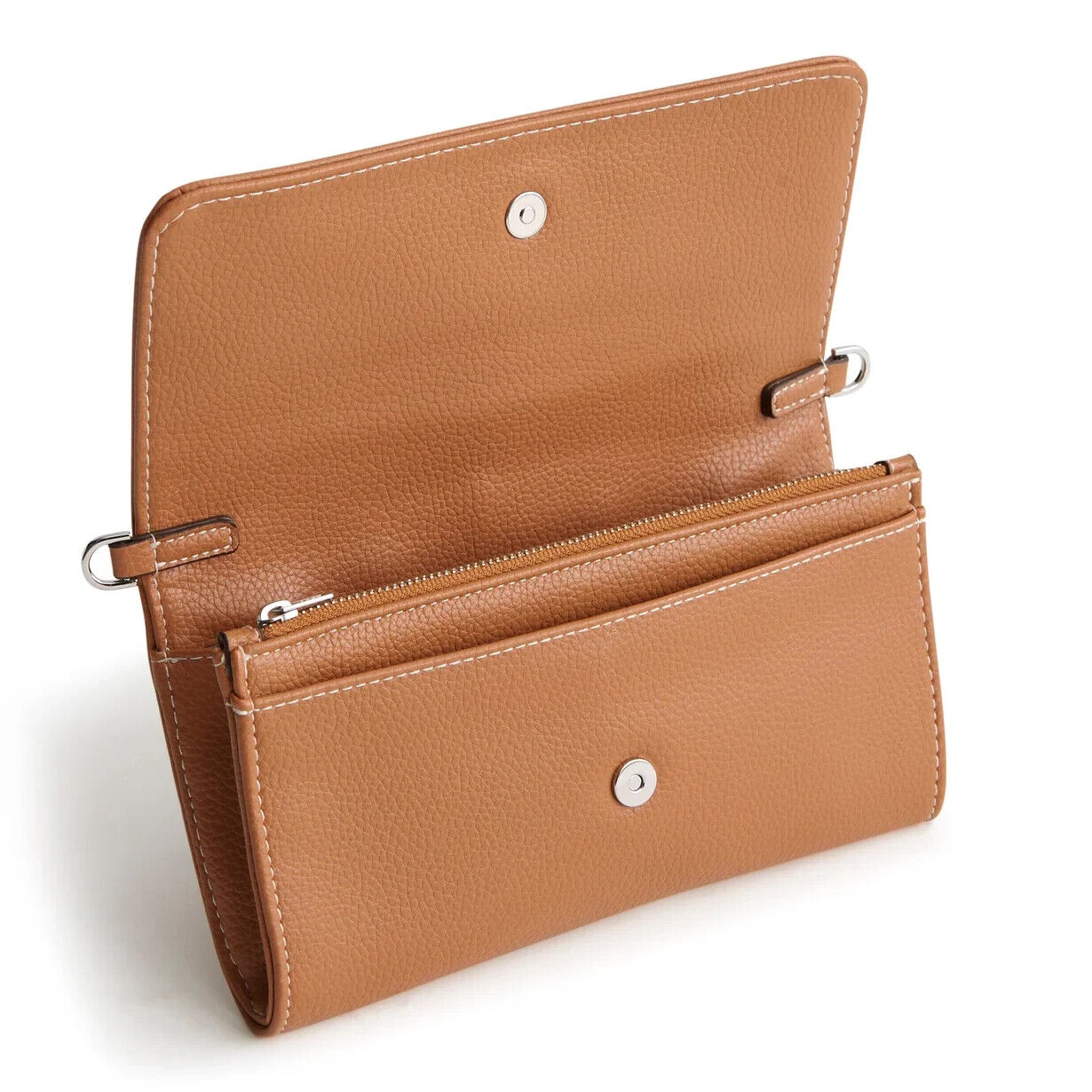 Vera Bradley Wallet Crossbody, Roasted Pecan