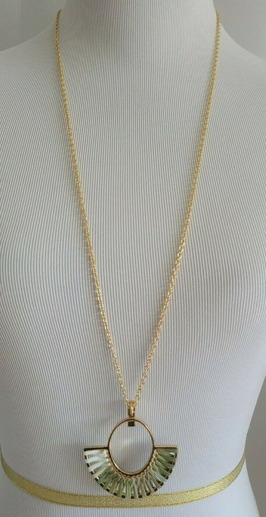 ANN TAYLOR GOLD CHARM NECKLACE